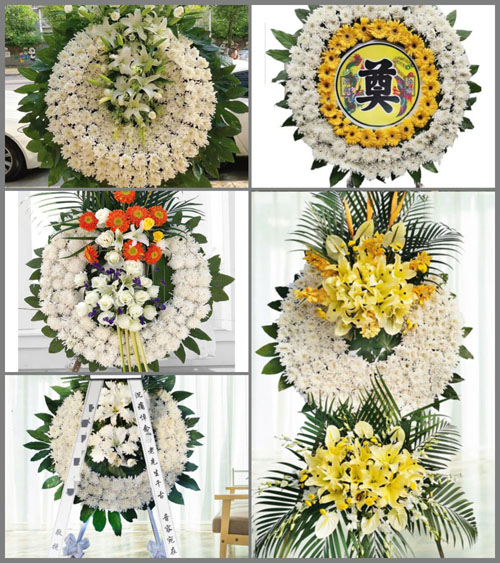 湖北黄冈市黄梅县停前镇长冲村花圈速递